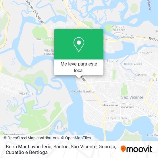 Beira Mar Lavanderia mapa