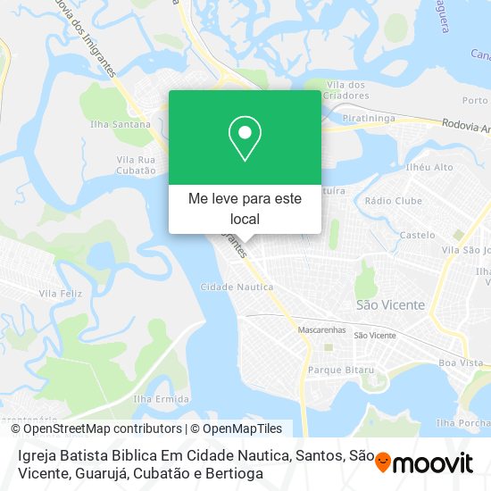 Igreja Batista Biblica Em Cidade Nautica mapa