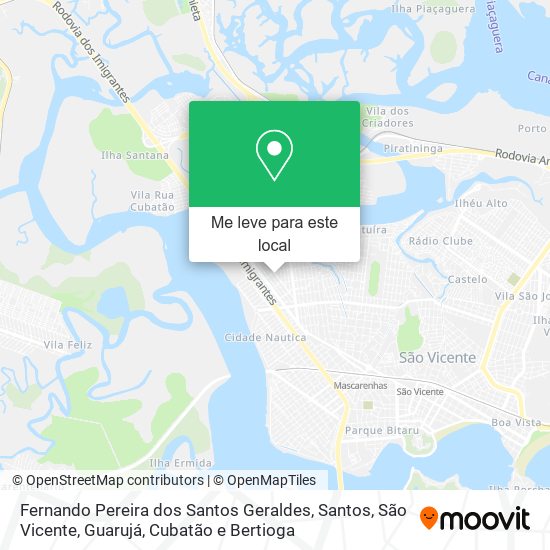 Fernando Pereira dos Santos Geraldes mapa