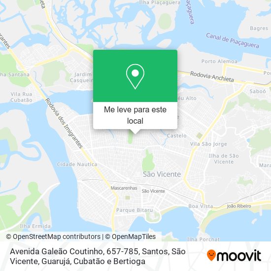 Avenida Galeão Coutinho, 657-785 mapa