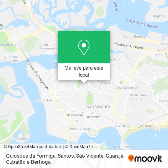 Quiosque da Formiga mapa