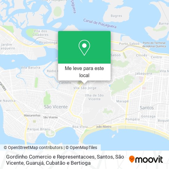 Gordinho Comercio e Representacoes mapa