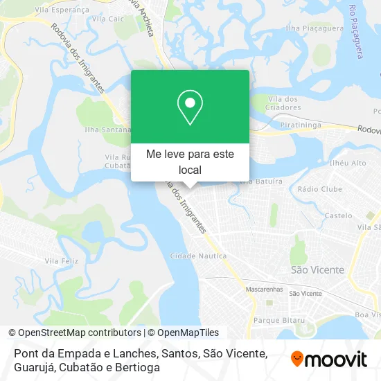 Pont da Empada e Lanches mapa