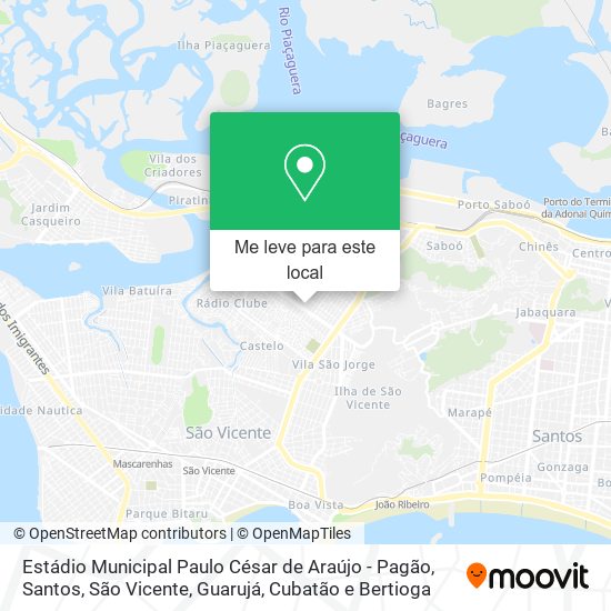 Estádio Municipal Paulo César de Araújo - Pagão mapa