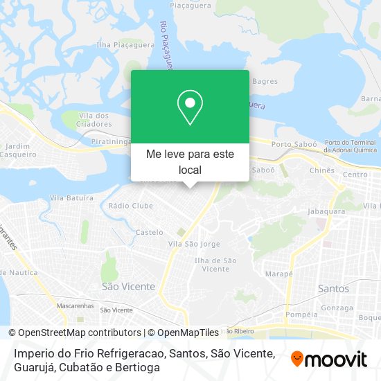 Imperio do Frio Refrigeracao mapa