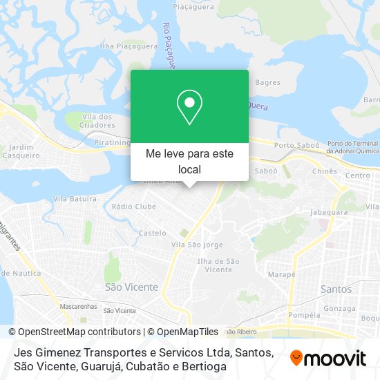 Jes Gimenez Transportes e Servicos Ltda mapa