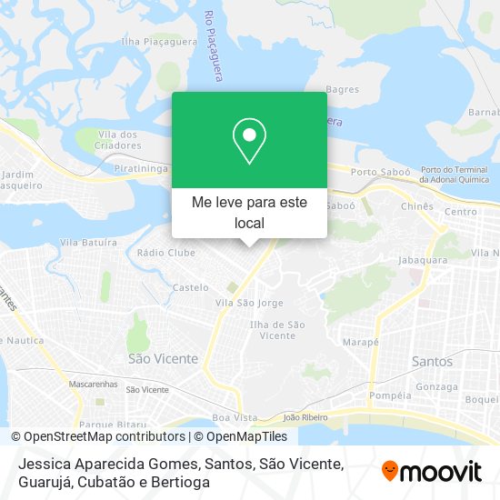 Jessica Aparecida Gomes mapa