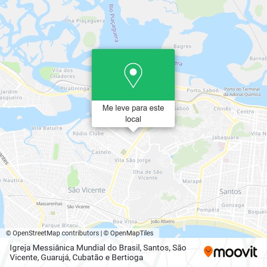 Igreja Messiânica Mundial do Brasil mapa