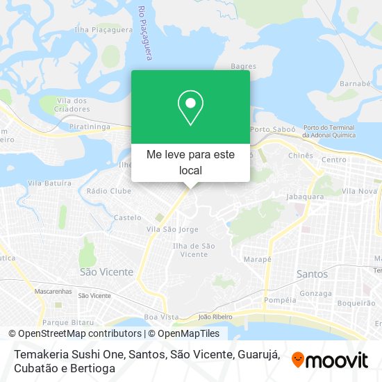 Temakeria Sushi One mapa