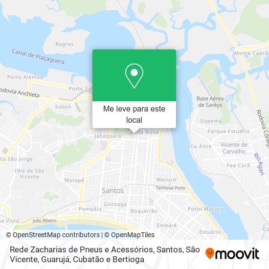 Rede Zacharias de Pneus e Acessórios mapa