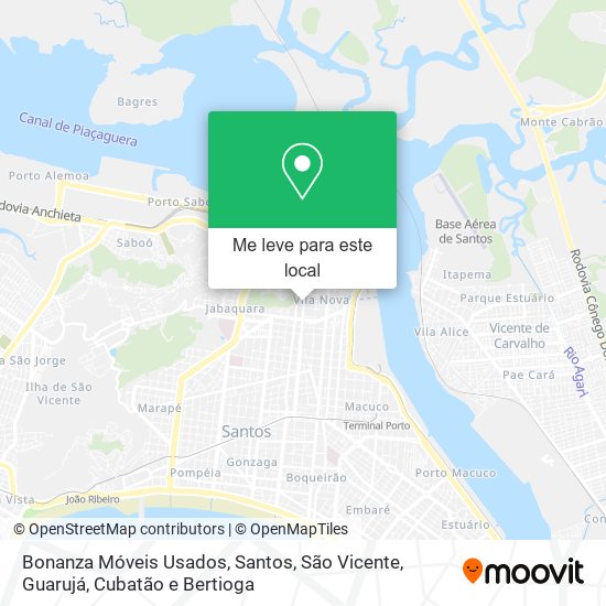 Bonanza Móveis Usados mapa