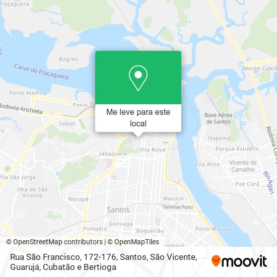Rua São Francisco, 172-176 mapa