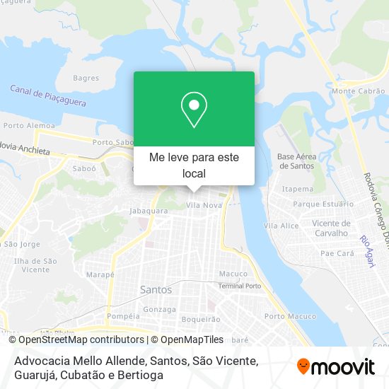 Advocacia Mello Allende mapa