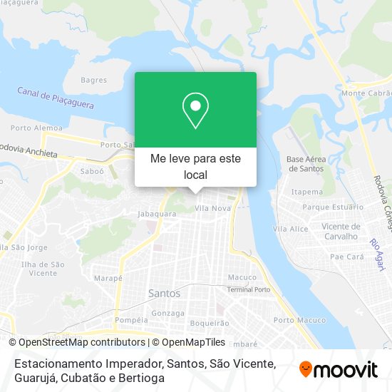 Estacionamento Imperador mapa