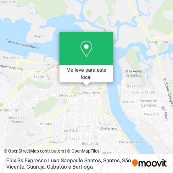 Elux Ss Expresso Luxo Saopaulo Santos mapa