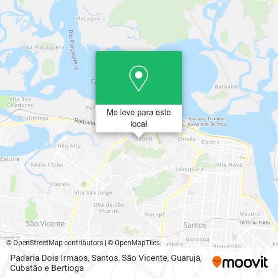 Padaria Dois Irmaos mapa