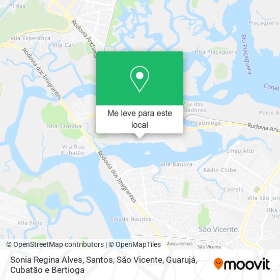 Sonia Regina Alves mapa