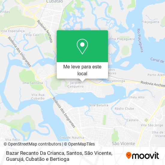 Bazar Recanto Da Crianca mapa