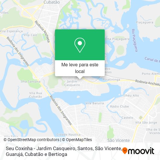 Seu Coxinha - Jardim Casqueiro mapa