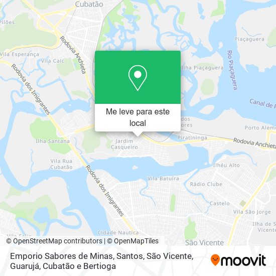 Emporio Sabores de Minas mapa