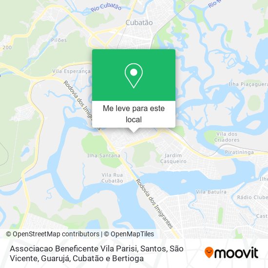 Associacao Beneficente Vila Parisi mapa