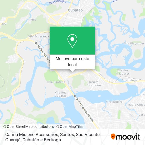 Carina Mislene Acessorios mapa