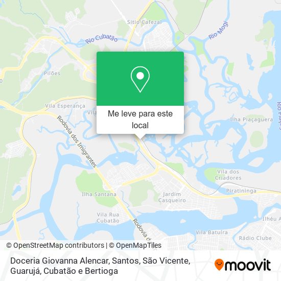 Doceria Giovanna Alencar mapa