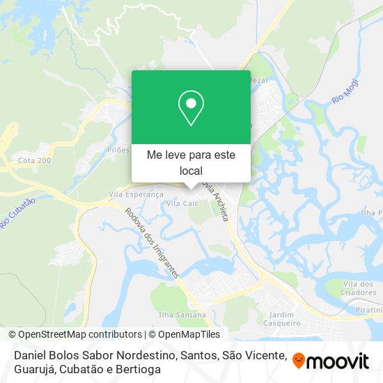 Daniel Bolos Sabor Nordestino mapa