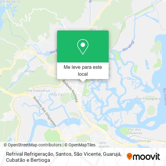 Refrival Refrigeração mapa