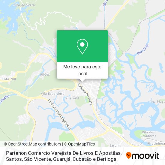 Partenon Comercio Varejista De Livros E Apostilas mapa