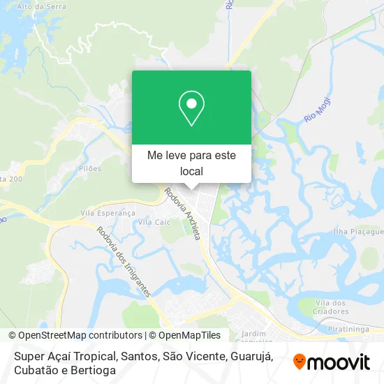 Super Açaí Tropical mapa
