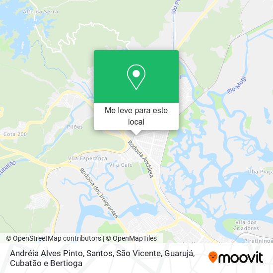 Andréia Alves Pinto mapa