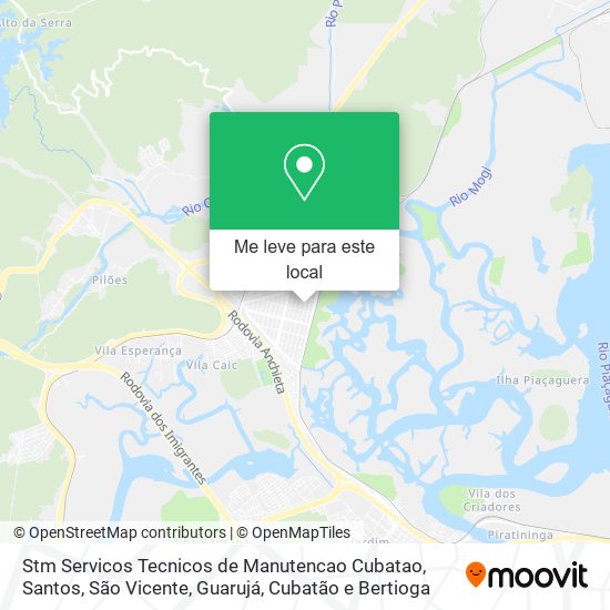 Stm Servicos Tecnicos de Manutencao Cubatao mapa