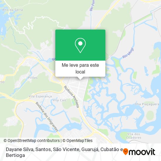 Dayane Silva mapa