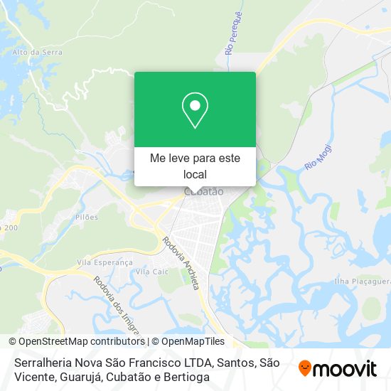 Serralheria Nova São Francisco LTDA mapa