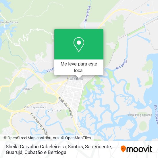 Sheila Carvalho Cabeleireira mapa