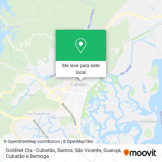 Goldnet Cta - Cubatão mapa