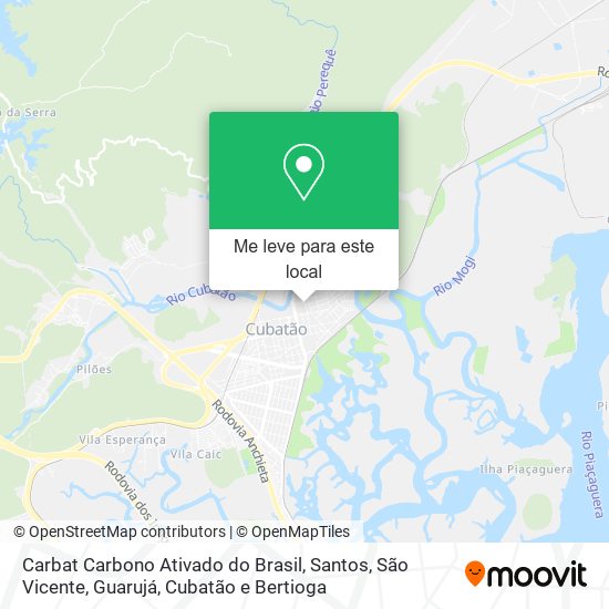 Carbat Carbono Ativado do Brasil mapa