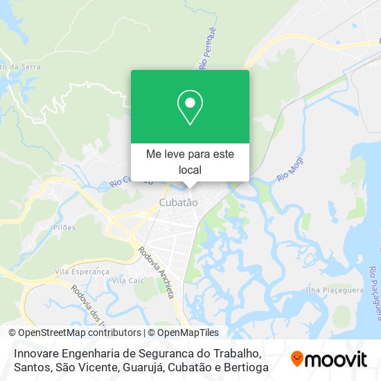 Innovare Engenharia de Seguranca do Trabalho mapa