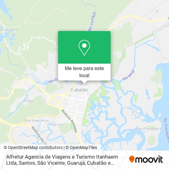 Alfretur Agencia de Viagens e Turismo Itanhaem Ltda mapa