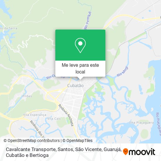 Cavalcante Transporte mapa