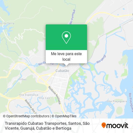 Transrapido Cubatao Transportes mapa