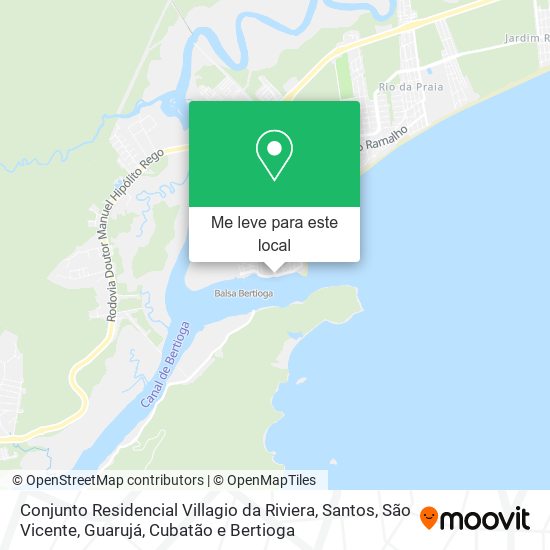 Conjunto Residencial Villagio da Riviera mapa