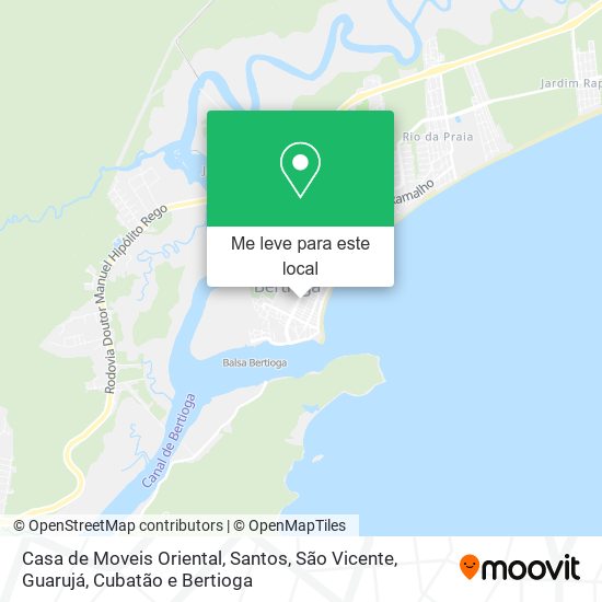 Casa de Moveis Oriental mapa