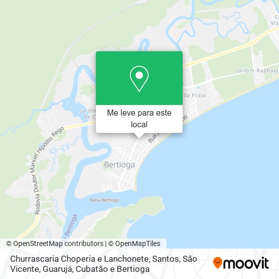 Churrascaria Choperia e Lanchonete mapa
