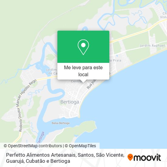 Perfetto Alimentos Artesanais mapa