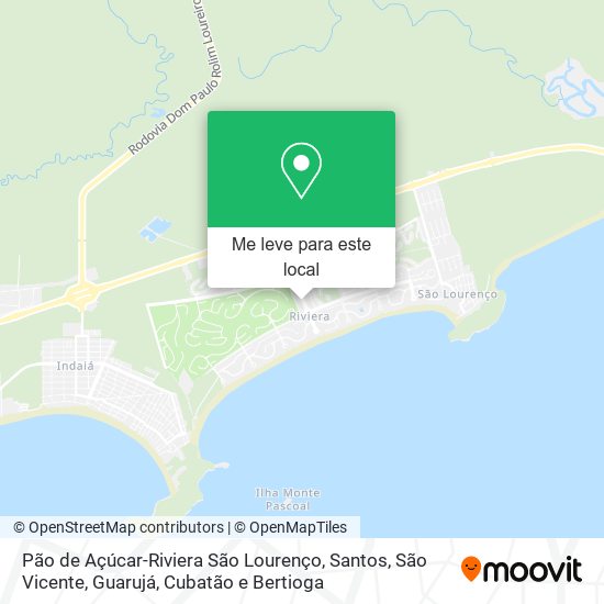 Pão de Açúcar-Riviera São Lourenço mapa