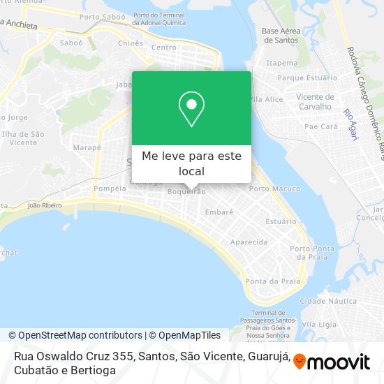 Rua Oswaldo Cruz 355 mapa