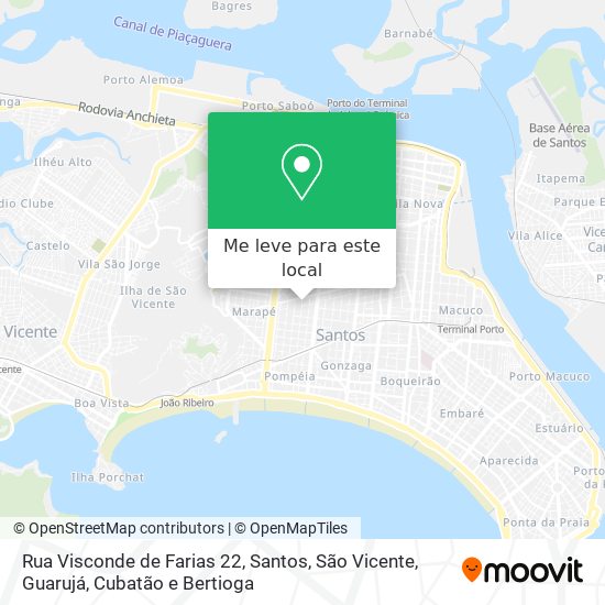 Rua Visconde de Farias 22 mapa
