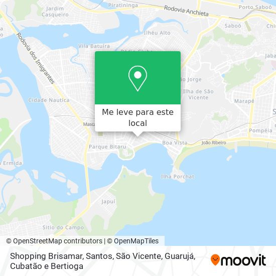 Shopping Brisamar mapa